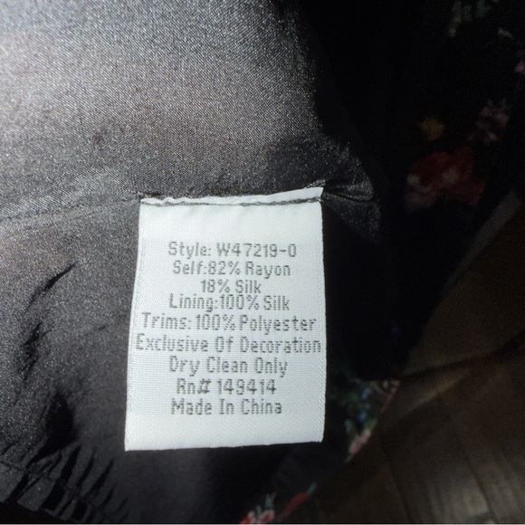 Large Johnny Was Velvet Jacket Robe - Picture 7 of 7